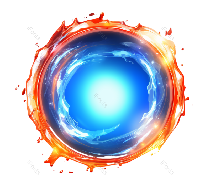 效果图片,元素元素,光圈PNG,蓝色免抠素材